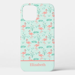 Case-Mate iPhone Case Tendance de l'oiseau tropical Monogramme du Flaman