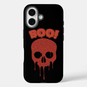 Coque Pour iPhone 16 Tendance Halloween Éffrayant Boo Skull