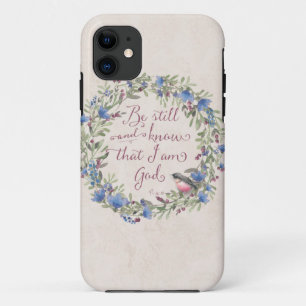 Coque iPhone 11 Tenez-vous tranquilles et sachez - Psaume 46:10