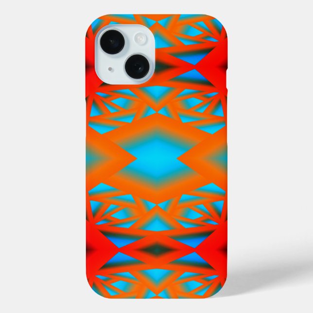 Coques Case-Mate iPhone Tequila Sunrise Ombre Art Abstrait géométrique (Verso)