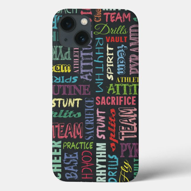 Coques Case-Mate iPhone Termes de Cheer sur le Tableau Noir (Verso)