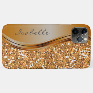 Case-Mate iPhone Case Terra Cotta Sparkle Glam Bling Métal personnalisé