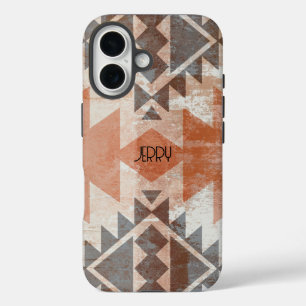 Coque Pour iPhone 16 Terracotta Texturée Marron