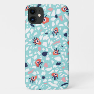 Case-Mate iPhone Case Terrazzo Funny Motif géométrique avec les yeux