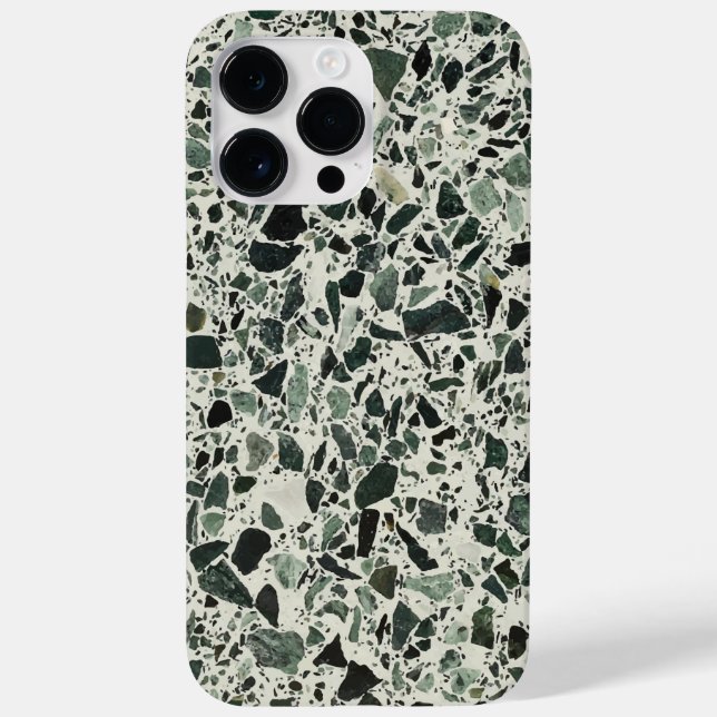 Coques Case-Mate iPhone Terrazzo Vert Moderne (Verso)