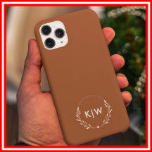 Terre cuite et Blanc | Monogramme Initiales Modern