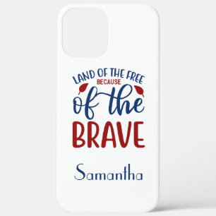 Case-Mate iPhone Case Terre des Libres à cause du Brave Bleu Rouge Bea