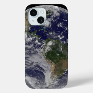Coque Pour iPhone 15 Terre Pleine Avec L'Ouragan Irène Sur La Côte Est.