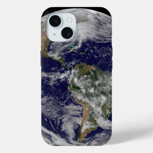 Coque Pour iPhone 15 Terre Pleine Montrant Une Puissante Tempête D'Hive