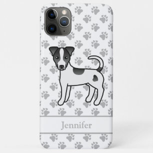 Case-Mate iPhone Case Terrier Parson Russell à poil lisse noir & Nom