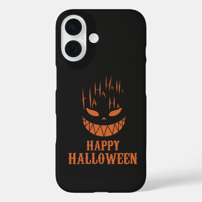 Coques Case-Mate iPhone Terrifiant Halloween Visage Cri Horreur Foncé Parl (Verso)