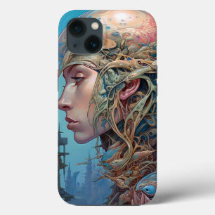 Case-Mate iPhone Case Tête biomécanique Surréaliste Sci-Fi Art