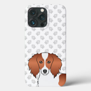 Case-Mate iPhone Case Tête de chien de dessin animé Dachshund à poil lon