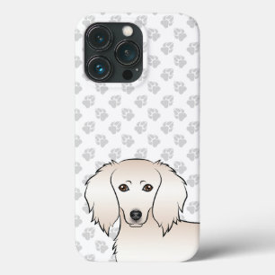 Case-Mate iPhone Case Tête de chien dessin animé mignon teckel à poils l