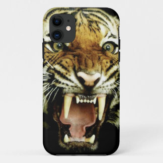Coque iPhone 11 Tête de tigre