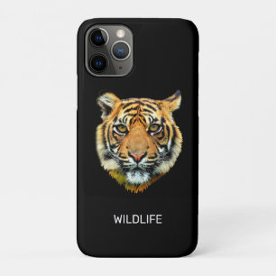 Case-Mate iPhone Case Tête de tigre sauvage sur fond noir
