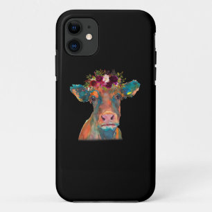 Case-Mate iPhone Case Tête de vache Couleur de l'aquarelle  Cadeaux de v