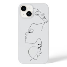 Tête de visage Art minimaliste esthétique