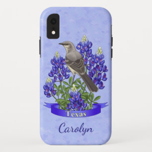 Coques Pour iPhone Texas State Mockingbird & Bluebonnet Flower