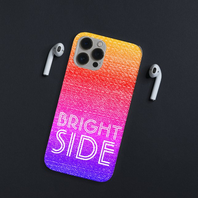 Coques Case-Mate iPhone Texte motivationnel Rainbow Ombre des années 80 (Créateur téléchargé)