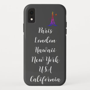 Case-Mate iPhone Case Texte personnalisé design moderne tendance paris n