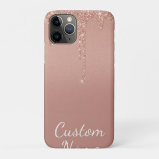 Case-Mate iPhone Case texte personnalisé rose or blush Gliter Sparkle