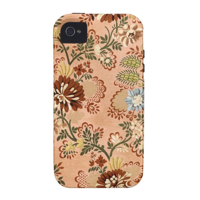 Coques Case-Mate iPhone Textile du 17ème siècle de damassé (Dos)