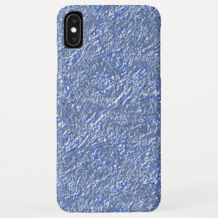 Case-Mate iPhone Case Textura rústica azul e efeito prateado