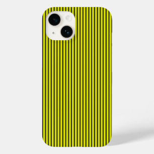 Coque Pour iPhone 14 Texture à rayures jaunes