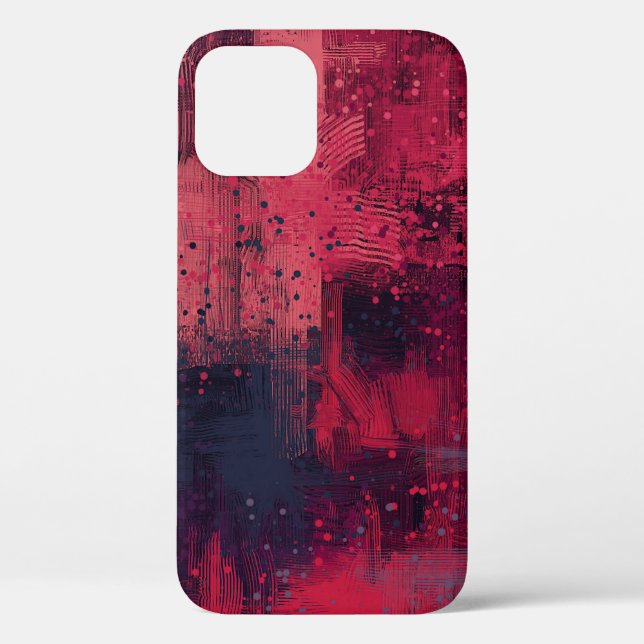 Coques Case-Mate iPhone texture Abstraite. 2d illustration. Main expressiv (Verso)