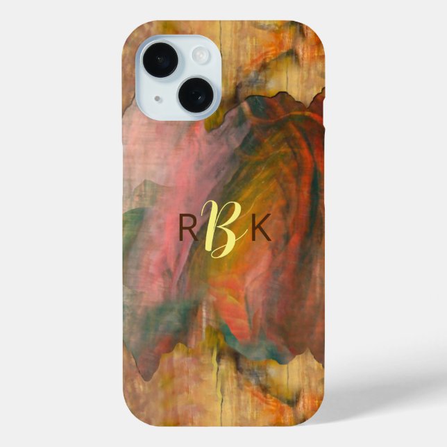 Coques Case-Mate iPhone texture Abstraite de bois et de peinture (Verso)