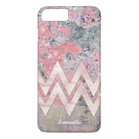 Texture Abstraite rose avec Chevrons et nom