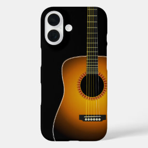 Coque Pour iPhone 16 Texture Arrière - plan de guitare