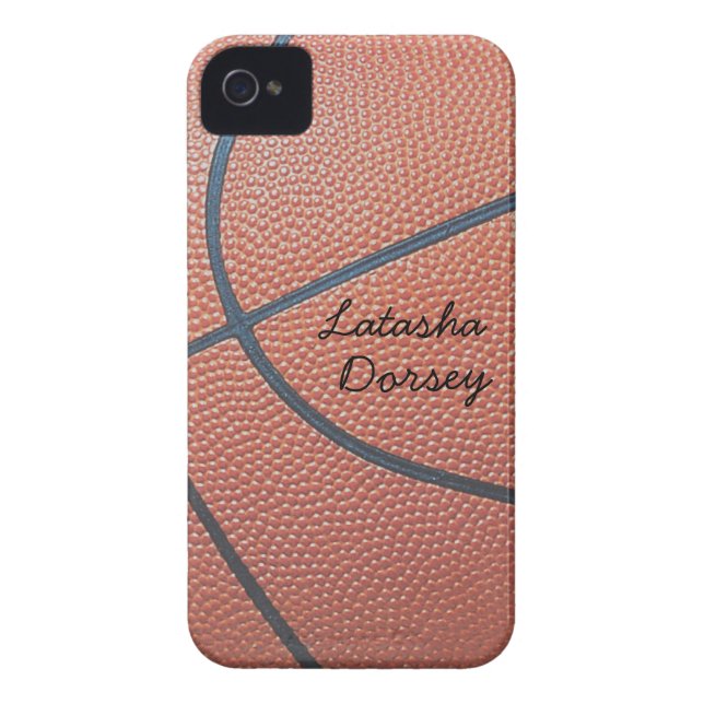 Coques Case-Mate iPhone texture_Autograph-Style de Spirit_Basketball (Dos)