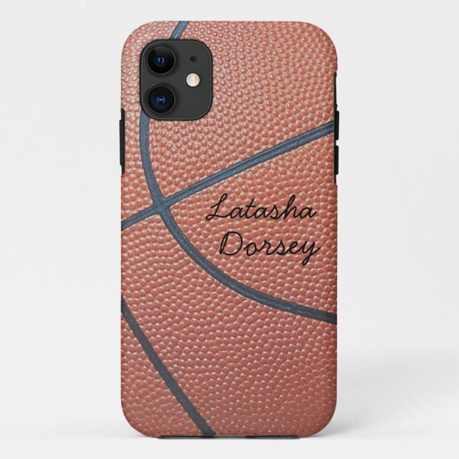 Coques Case-Mate iPhone texture_Autograph-Style de Spirit_Basketball (Dos)