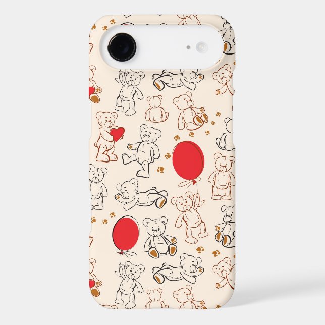 Coques Case-Mate iPhone Texture avec le nounours (Verso)
