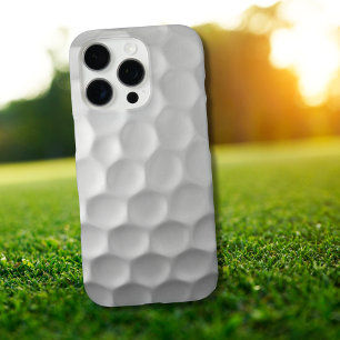 Coques iPhone 16 Pro Max Texture de balle de golf blanche gaufree
