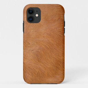 Case-Mate iPhone Case Texture de la fourrure brune de vache Highland