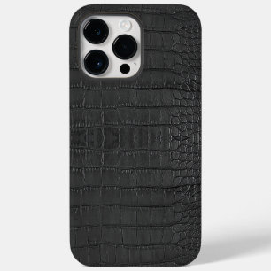 Coque Pour Pour iPhone 14 Pro Max Texture de l'alligator noir