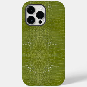 Coque Pour Pour iPhone 14 Pro Max Texture de l'alligator vert citron