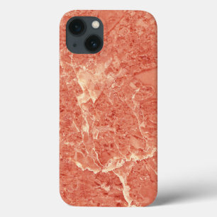 Case-Mate iPhone Case Texture de marbre rouge corail