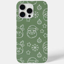 Texture de Noël vert avec des éléments festifs