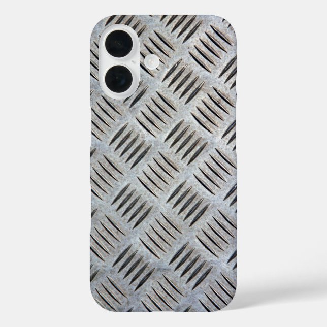 Coques Case-Mate iPhone Texture de plaque métallique (Verso)