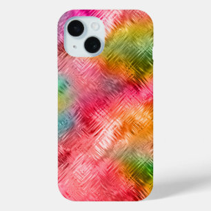Coque Pour iPhone 15 Texture de verre de tourmaline colorée