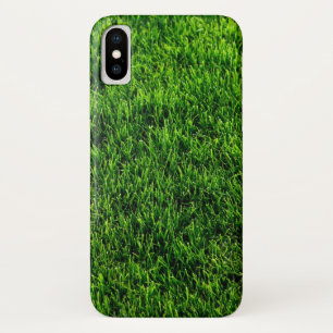 Coques Pour iPhone Texture d'herbe verte d'un terrain de football