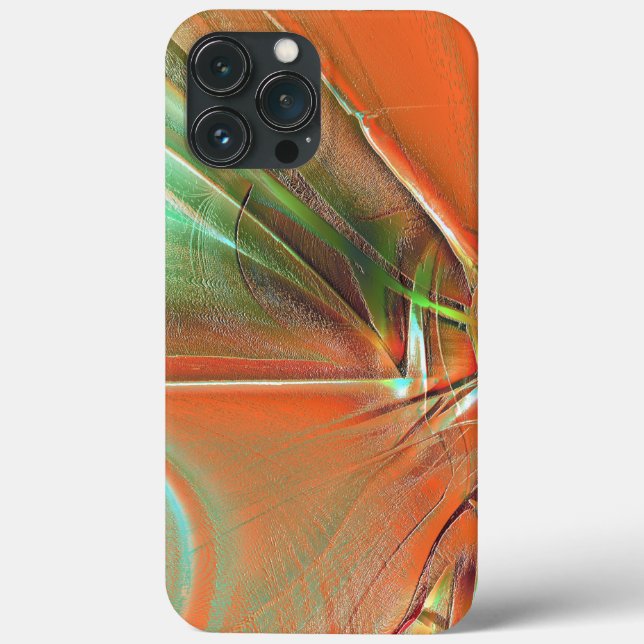 Coques Case-Mate iPhone Texture digitale orange très rugueuse, teinte viei (Verso)