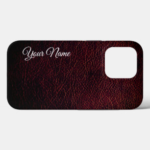Case-Mate iPhone Case Texture en cuir Brown