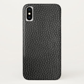 Case-Mate iPhone Case Texture en cuir noir