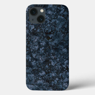 Case-Mate iPhone Case Texture en marbre noir et bleu marine