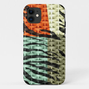Coque iPhone 11 Texture en peau d'animal incolore du zèbre